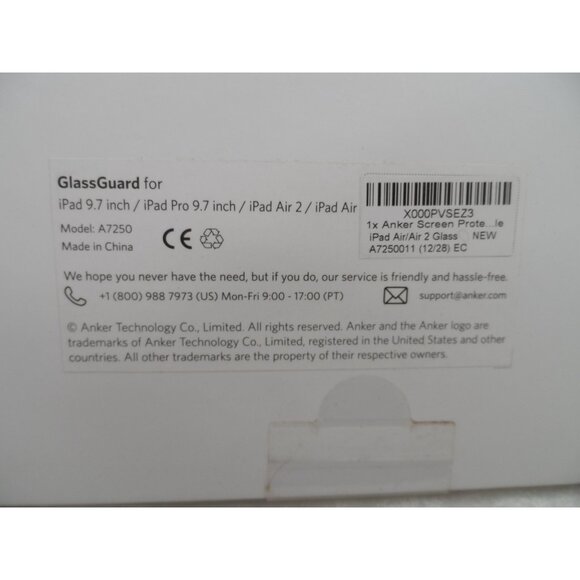 Anker GlassGuard For IPad 9.7" IPad Pro 9.7" IPad Air 2 Screen Protector - Picture 3 of 3